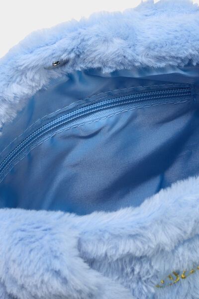 Sac cabas fausse fourrure Stitch bleu fille