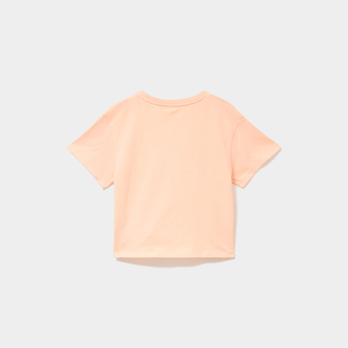 T-shirt manches courtes coton Vaiana orange fluo fille