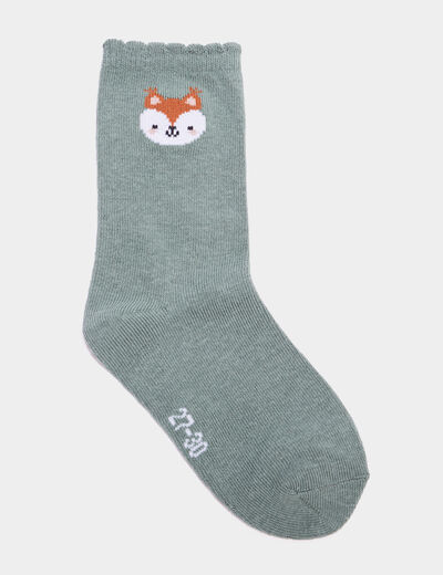 Lot 5 paires chaussettes multicolore fille