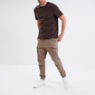 Pantalon cargo slim coton Liberto taupe homme