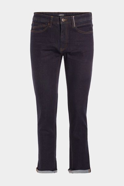 Jeans slim 5 poches denim brut homme