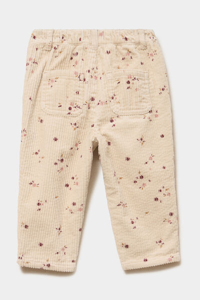 Pantalon effet velours c&ocirc;tel&eacute; coton ficelle b&eacute;b&eacute; fille