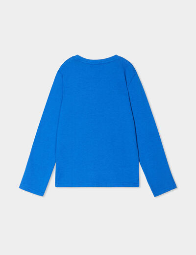 Ensemble pyjama pantalon coton bleu garçon