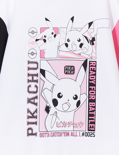 Sweat à capuche hoodie Pokémon Pikachu multicolore fille