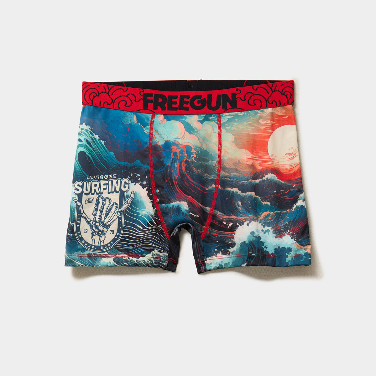 Boxer bleu homme