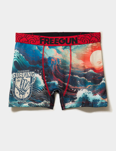 Boxer bleu homme