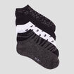Lot 5 paires chaussettes fils métallisés noir femme