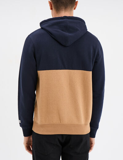 Sweat à capuche hoodie avec poche Creeks taupe homme