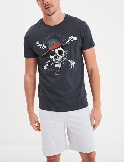 Ensemble pyjama short One Piece noir homme