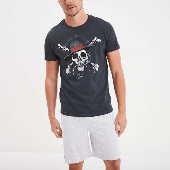 Ensemble pyjama short One Piece noir homme