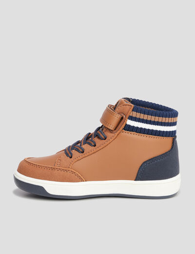 Baskets montantes Creeks Kaby marron garçon