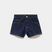 Short en jean taille ajustable coton denim brut fille