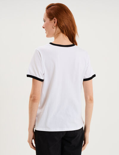 T-shirt coton Le diable en Prada blanc femme