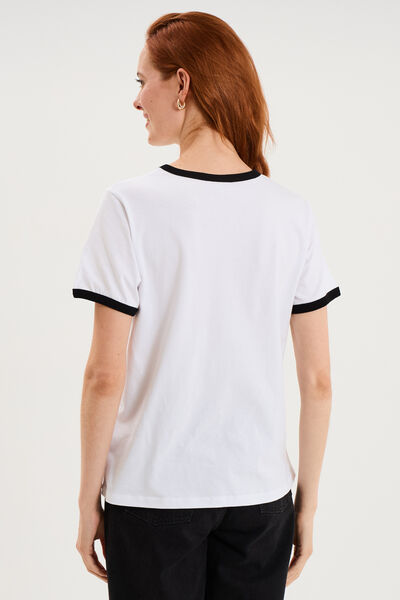 T-shirt coton Le diable en Prada blanc femme