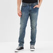 Jeans straight 5 poches Liberto denim dirty homme