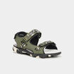Sandales avec scratchs vert kaki gar&ccedil;on