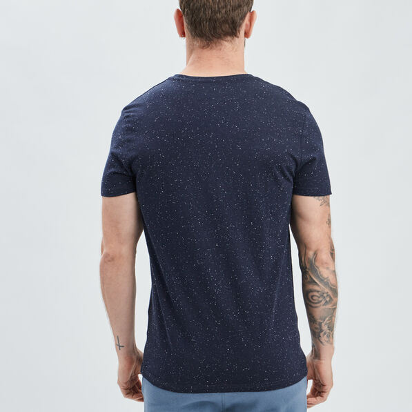 t shirt manches courtes bleu marine homme T-shirt manches courtes bleu marine homme