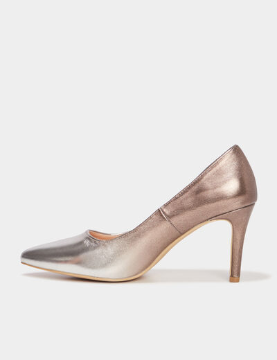 Escarpins vernis à talons Mosquitos marron foncé femme