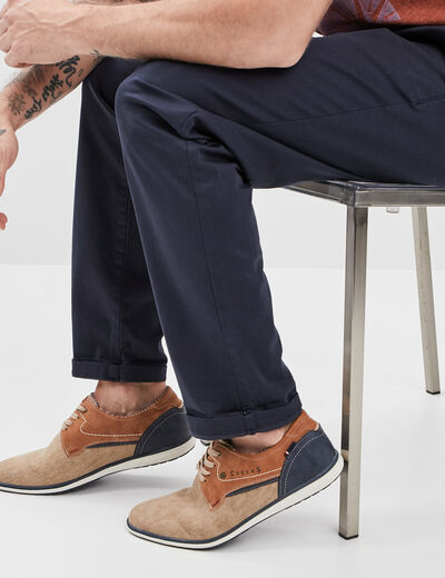 Derbies à lacets sable homme