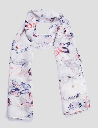 Foulard blanc femme