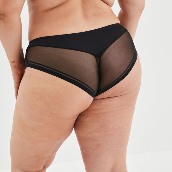 culotte avec microfibre izold noir femmegt Culotte avec microfibre Izold noir femme grande taille