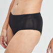 Culotte couture invisible taille haute noir femme