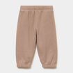 Pantalon droit bas resserr&eacute; coton taupe b&eacute;b&eacute; gar&ccedil;on