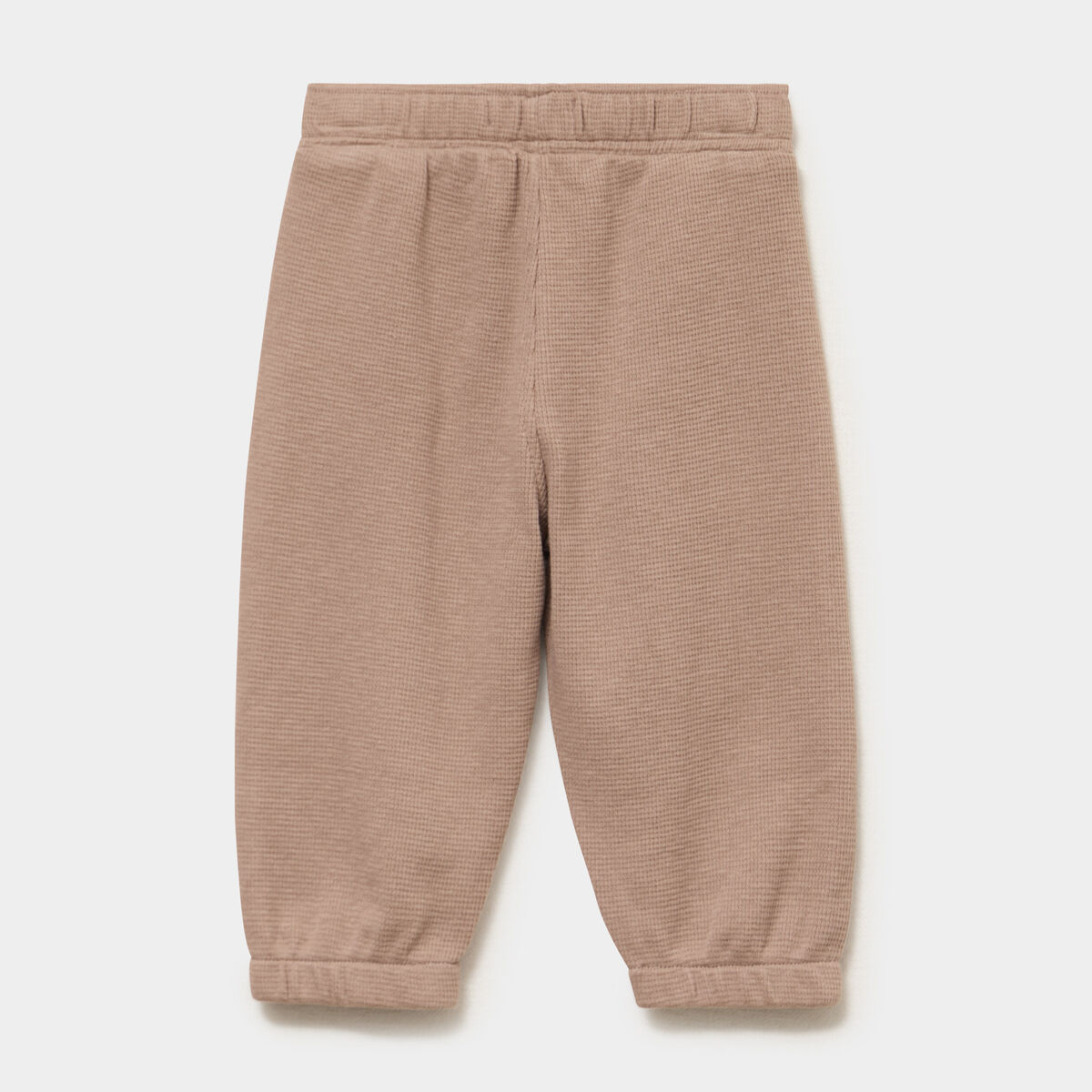 Pantalon droit bas resserr&eacute; coton taupe b&eacute;b&eacute; gar&ccedil;on