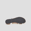 Sandales plates en cuir Creeks blanc femme