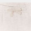 Short avec noeud taille élastiquée coton beige bébé garçon
