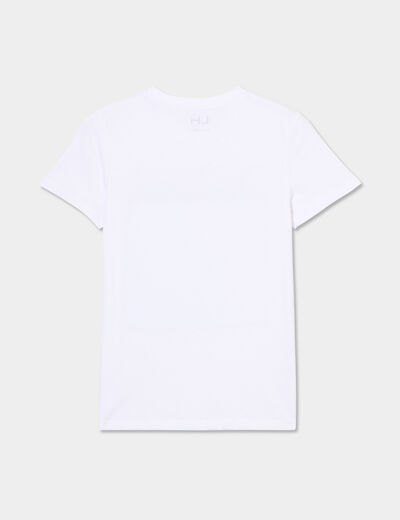 T-shirt manches courtes coton blanc garçon