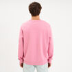 Sweat molleton col rond rose homme