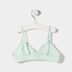 Lot de 2 soutiens-gorge triangle coton bleu clair fille