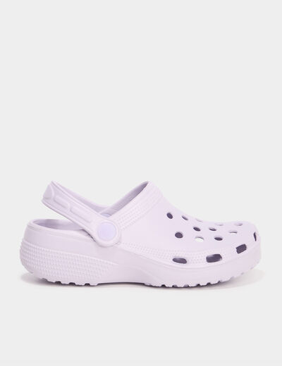 Sabots de plage mauve fille