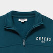 Sweat col camionneur avec poches bleu canard gar&ccedil;on