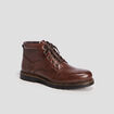 Bottines à lacets marron homme