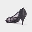 Escarpins talons et mesh Mosquitos noir femme