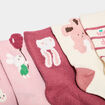 Lot 5 paires chaussettes rose framboise bébé fille