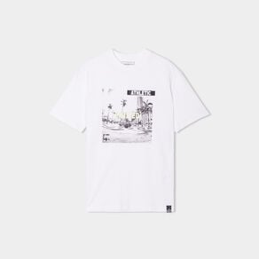 T-shirt manches courtes Liberto blanc homme