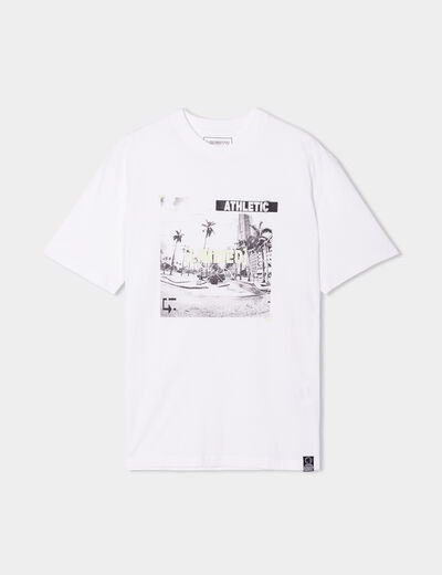T-shirt manches courtes Liberto blanc homme