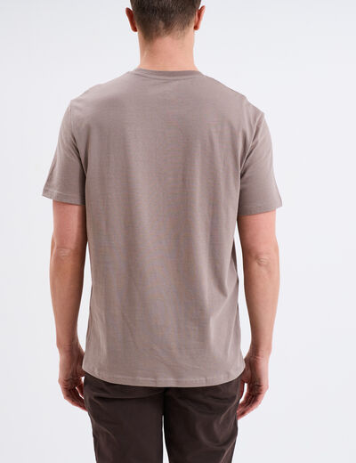 T-shirt en coton manches courtes gris homme