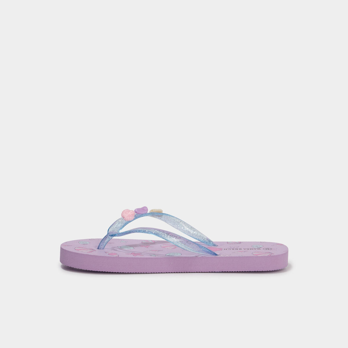 Tongs d&eacute;tails fantaisie rose fille