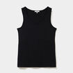 D&eacute;bardeur allaitement col rond stretch noir femme maternit&eacute;