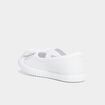 Ballerines toile &agrave; noeuds bout renforc&eacute; blanc fille