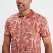 Polo droit manches courtes coton Creeks terracotta homme