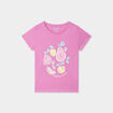 T-shirt à manches courtes mauve fille