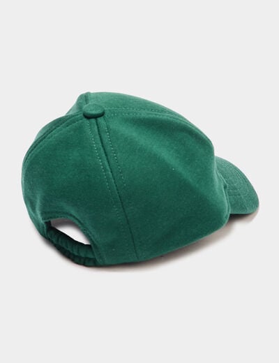 Casquette détails brodés vert foncé bébé garçon