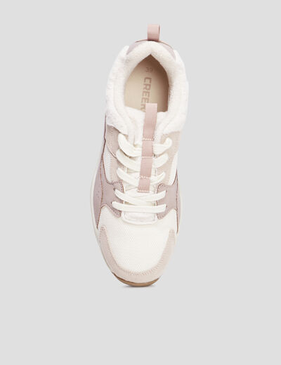 Baskets running fausse fourrure Creeks multicolore femme