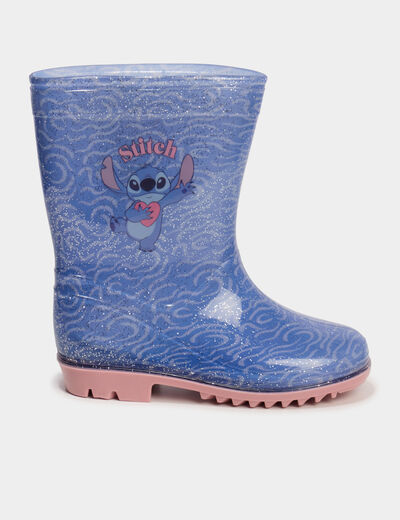 Bottes de pluie Stitch bleu fille