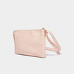Sac en bandoulière détails zippés ivoire femme